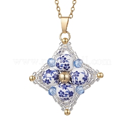 Collane con catena in acciaio inossidabile 304&nbsp;NJEW-MZ00143