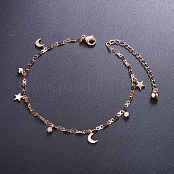 Superbe bracelet de cheville en acier inoxydable&nbsp;JA51A