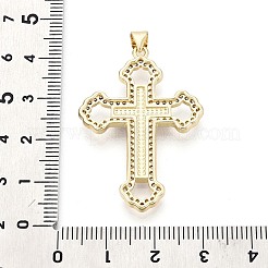 Pendentifs en laiton zircon cubique transparent&nbsp;KK-N268-89G