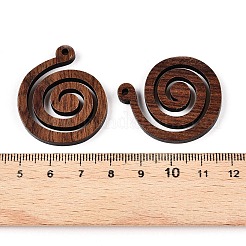 Anhänger aus natürlichem Nussbaumholz&nbsp;WOOD-T032-02