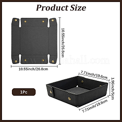Bandejas de almacenamiento de cuero sintético&nbsp;ODIS-WH20013-03A-02