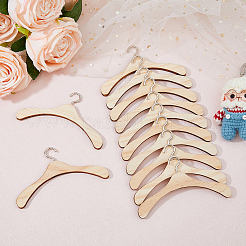 12 Stück Puppenkleiderbügel aus Holz&nbsp;DIY-FH0006-63B