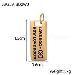 304 Edelstahl-Emaille-Anhänger&nbsp;STAS-OY005-93G