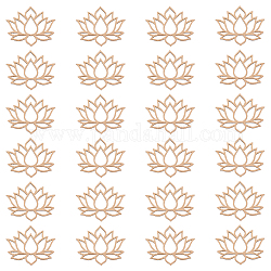 Holzkorbböden, Häkelkorbboden, für Strickwaren, Lotus-Muster, 8.5x10x0.3 cm