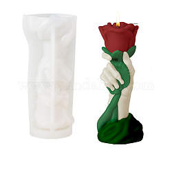 3d силиконовая форма для свечей своими руками, для изготовления ароматических свечей, июньская роза, 16.2x7.5x6.3 см, Внутренний диаметр: 5.6 cm