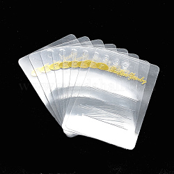 Kunststoff-Clip-Display-Karten, Rechteck, Transparent, 8.3x5.7 cm