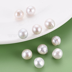 Perlas naturales perlas keshi perlas barrocas, perla cultivada de agua dulce, sin agujero / sin perforar, pepitas, color de concha, 10~12x10~11mm