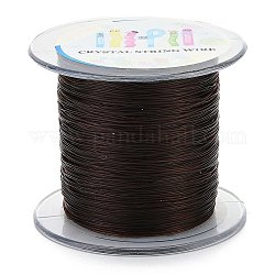 Korean Elastic Crystal Thread, Coconut Brown, 0.6mm, about 174.97 yards(160m)/roll