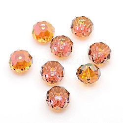 Austrian Crystal Beads, 5040 18mm, Faceted Rondelle, Crystal Copper, Size: about 18mm in diameter, 12mm thick, hole:1.8mm