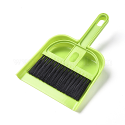 Мини-щетка и совок для метлы, многофункциональный инструмент для очистки, для дома кухня ванная подметающая пыль, зеленый желтый, 169x108x8 мм, 190x130x27 мм, 2 шт / комплект