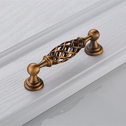Alloy Drawer Birdcage Pulls, Cabinet Pulls Handles for Drawer, Doorknob Accessories, Bicone, Other Color, 118x37mm, Hole Center: 96mm