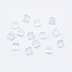Пластиковые гайки для ушей, спинки для серьги, прозрачные, 5x5x3.5 мм, отверстие : 0.5 мм, около 10000 шт / упаковка