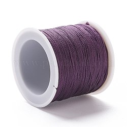 Нейлоновая нить, DIY материал для изготовления ювелирных изделий, фиолетовые, 1 мм, 100 ярдов / рулон