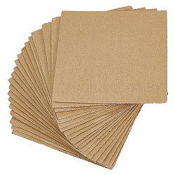 Almohadillas de láminas de cartón corrugado, para la construcción de modelos de manualidades diy, cuadrado, burlywood, 20x20x0.3 cm