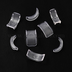 8 Stück 8 Größen Kunststoff unsichtbarer Ringgrößenversteller, Transparent, 1.8~2x0.4~1.2x0.3~0.4 cm