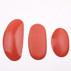 Stampi ovali in silicone fai da te, per scultura in argilla, pittura, 3 pc / set, rosso, 86.5x54x6.5mm, 106x53x4.5mm, 127x58.5x8.5mm, 3 pc / set