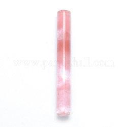 Perle di pietra di anguria, colonna, perline non forate / Senza Buco, 75~76x10mm