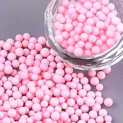 Small Craft Foam Balls, Round, for DIY Wedding Holiday Crafts Making, Pearl Pink, 2.5~3.5mm