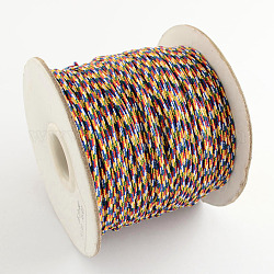 Filo di nylon intrecciato per la produzione di nodo cinese, colorato, 2mm, circa 87.48 iarde (80 m)/rotolo