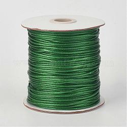 Umweltfreundliche koreanische gewachste Polyesterschnur, dunkelgrün, 3 mm, ca. 41.01~41.56 Yard (37.5~38m)/Rolle