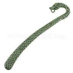 Tibetan Silver Bookmark, Lead Free and Cadmium Free, Antique Bronze, Nickel Free, about 12.3cm long, 2.6cm wide, 2.5mm thick, hole: 3.5mm