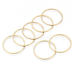 304 Edelstahl Verbindungsring, Ring, golden, 25x0.8 mm