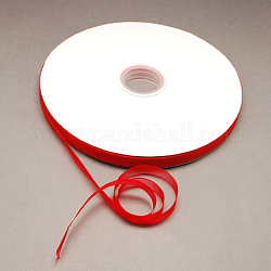 Ruban d'organza de nylon, ruban de noël, rouge, 3/8 pouce (9~10 mm), 200yards / roll (182.88m / roll)
