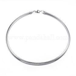 304 Stainless Steel Necklaces, Herringbone Chains, Stainless Steel Color, 17.72 inch(45cm)