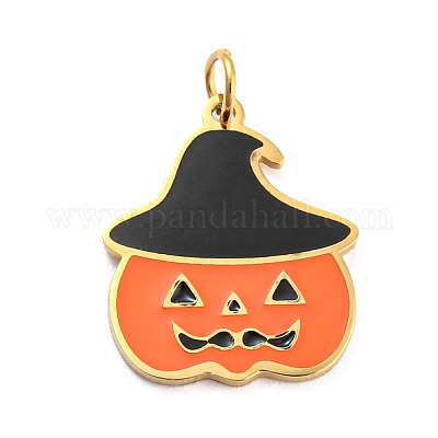 Witch Hat 14K Gold Charm, Halloween Charms