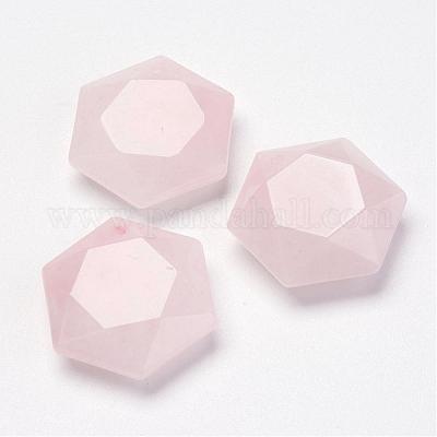 Ciondoli quazo rosa naturale&nbsp;G-P264-08-1