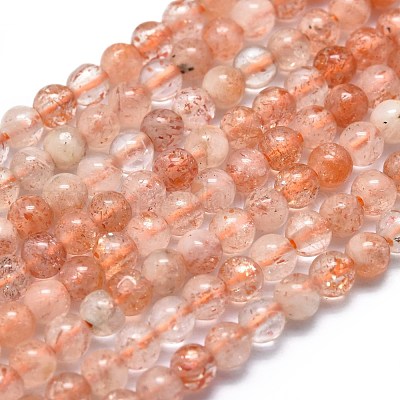 Natürliche sunstone Perlen Stränge&nbsp;G-K305-11-A-1