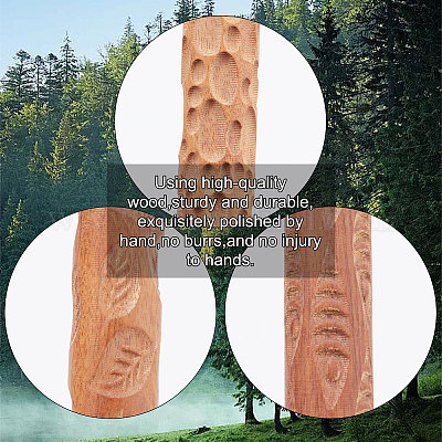  GORGECRAFT 5 Styles 6 Inch Wooden Handle Clay Texture