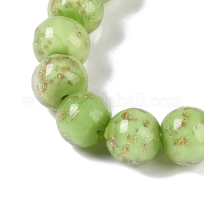 Perles vernissées de sable d'or manuelles &nbsp;LAMP-Z009-01E-1
