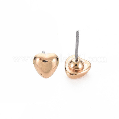 Orecchini a cuore per donna&nbsp;EJEW-S213-02A-01G-RS-1