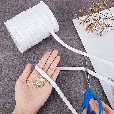 Ruban Satiné Rond De 10 M Avec Cordon En Coton à L'intérieur En Gros Pour Création De Bijoux