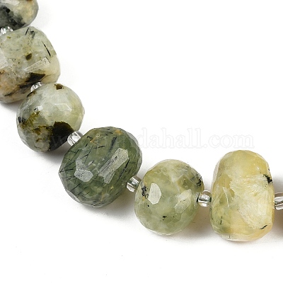 Natur Prehnit Perlen Stränge&nbsp;G-F796-B06-01-1