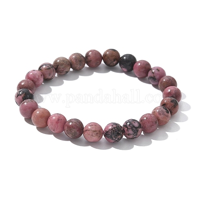 Perles de rhodonite naturelles étendent bracelets&nbsp;BJEW-F380-01-B16-1