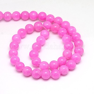 Chapelets de perles en jade jaune naturel&nbsp;G-G598-8mm-YXS-30-1