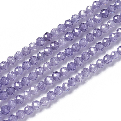 Zirkonia Perlen Stränge&nbsp;G-F596-48E-3mm-1