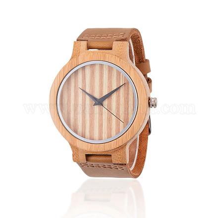Carbonized Bamboo Wood Wristwatches WACH-H038-03-1