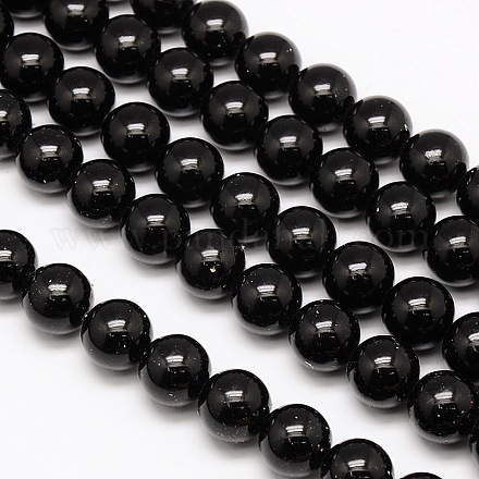 Eco-Friendly Round Baking Paint Glass Beads Strands HY-A003-10mm-RV40-1