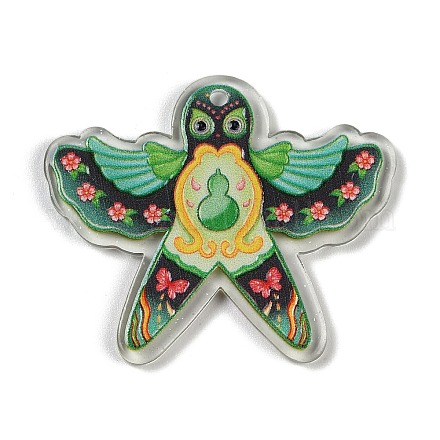 Pendentifs imprimés transparents SACR-S035-04B-1