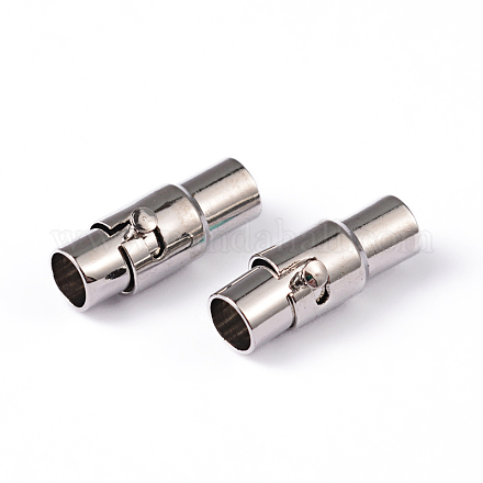 Brass Locking Tube Magnetic Clasps MC078-1