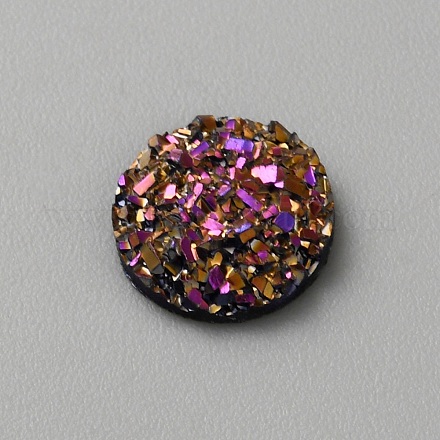Druzy Harz Decoden Cabochons&nbsp;RESI-WH20007-01O-1
