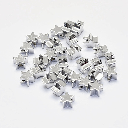 Perles en laiton plaqué durable KK-K193-A-056P-NF-1