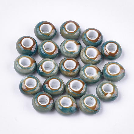 Abalorios de porcelana hechas a mano PORC-S498-05I-1