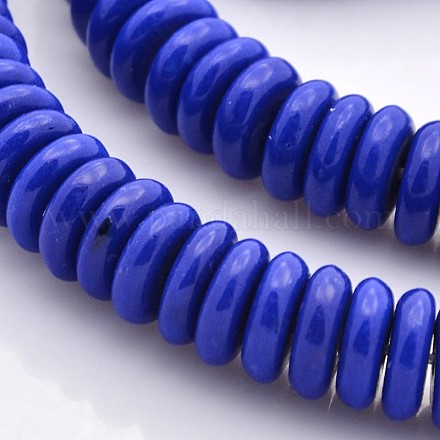 Synthetic Turquoise Heishi Beads Strands TURQ-E016-01-3x12mm-1