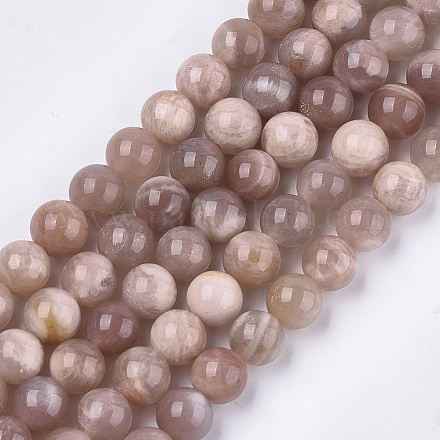 Natürliche sunstone Perlen Stränge X-G-S333-8mm-038-1
