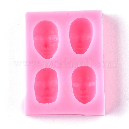 Moule en silicone 3D pour visage humain X-DIY-L045-004-1