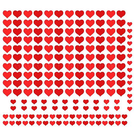 塩ビウォールステッカー  壁飾り  バレンタインデーのために  ハート柄  950x390mm  2枚/セット DIY-WH0228-551-1